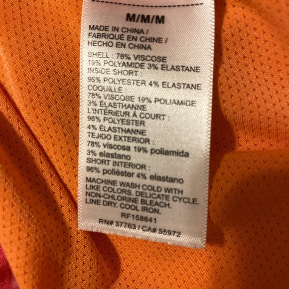 Rafaella Tropical Floral Skort – Pink Orange Multi – Size M - Picture 3 of 5